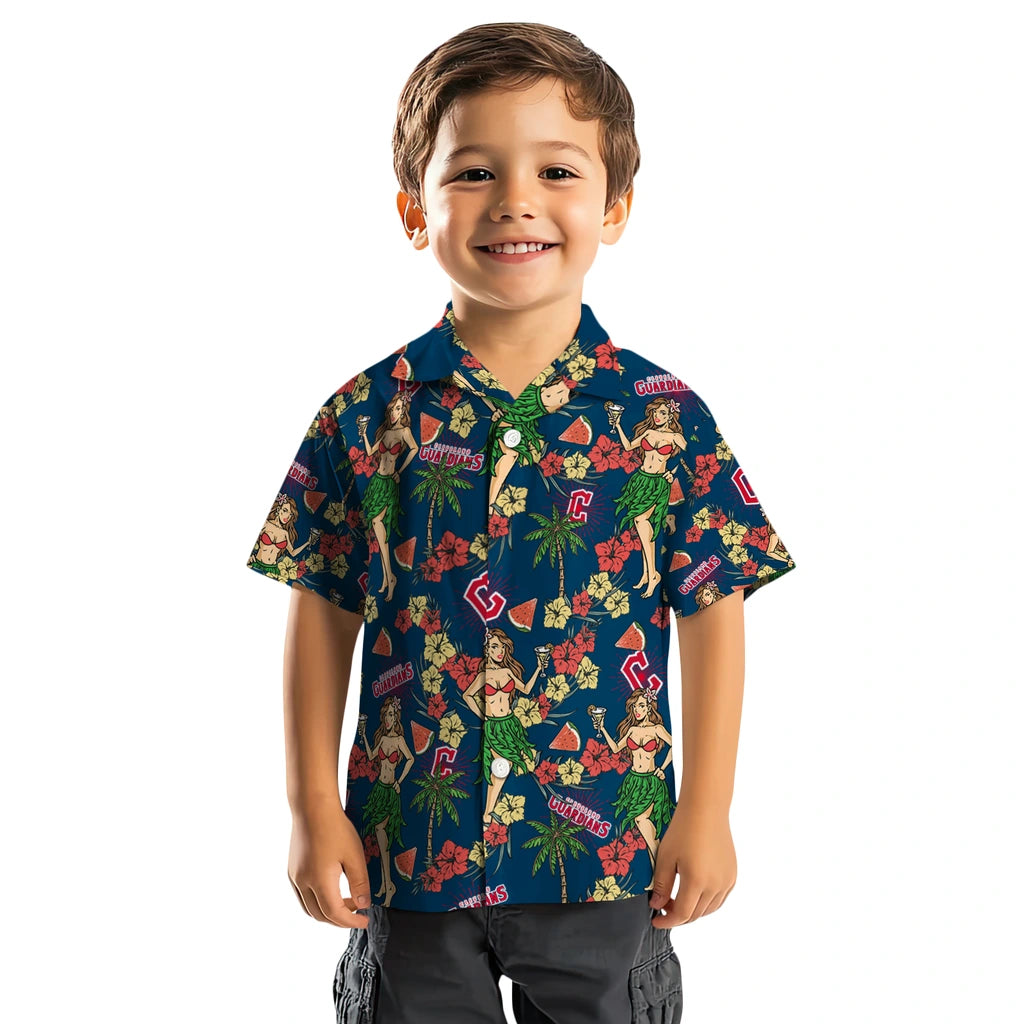 Cleveland Guardians Hawaiian Shirt - Hawaiian Girls Design | Moonbestprint