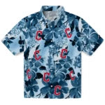 Cleveland Guardians Hawaiian Shirt - Hibiscus Arrangement | Moonbestprint