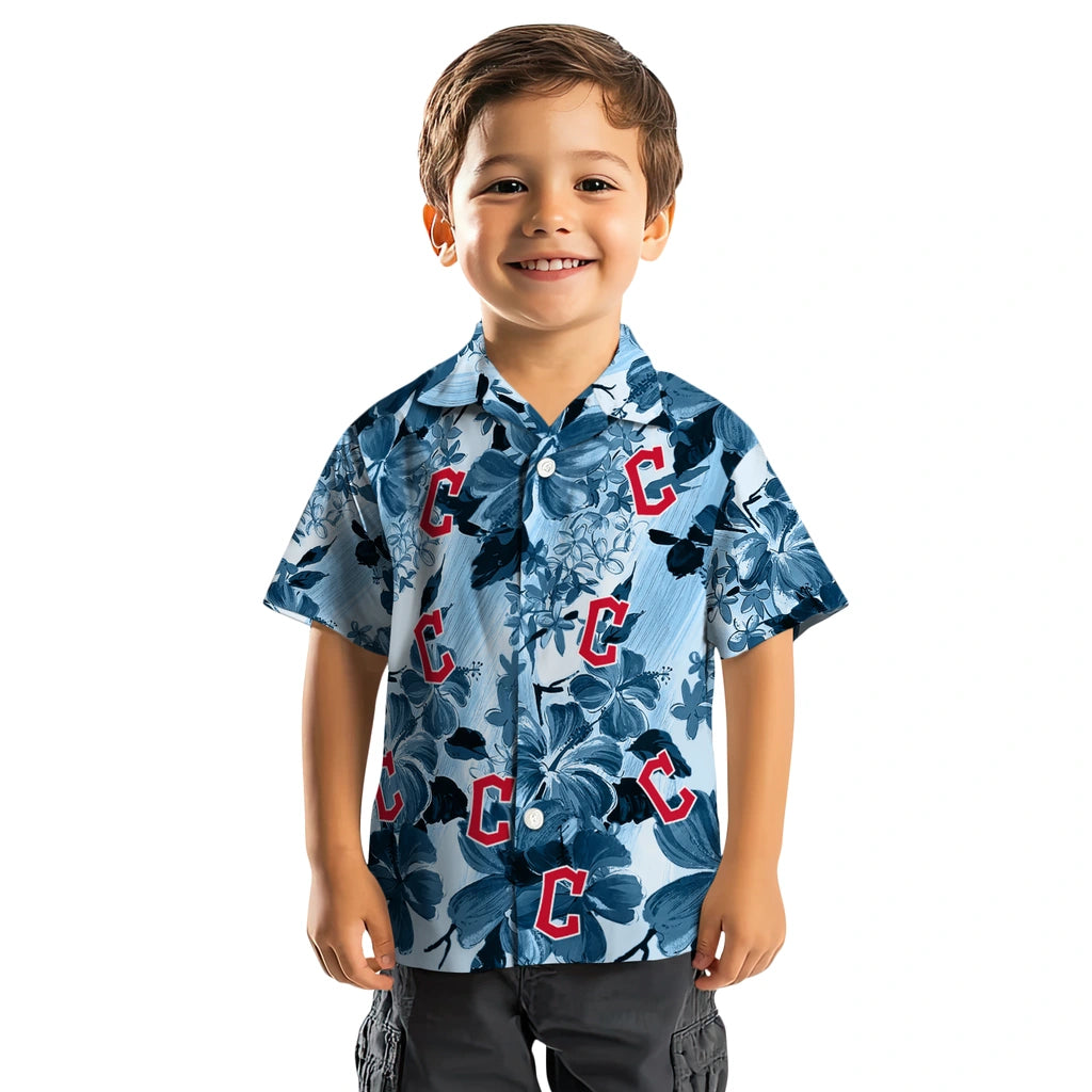 Cleveland Guardians Hawaiian Shirt - Hibiscus Arrangement | Moonbestprint