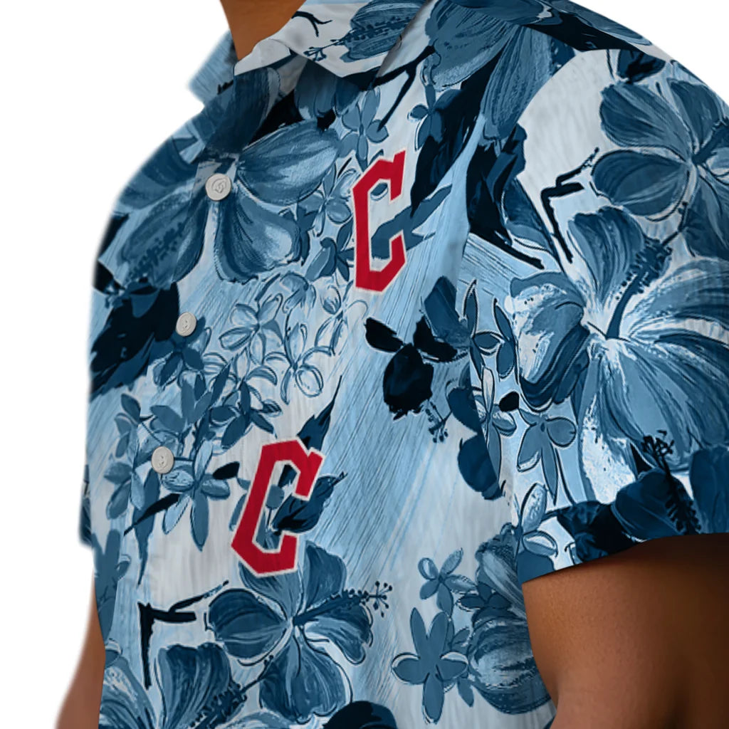 Cleveland Guardians Hawaiian Shirt - Hibiscus Arrangement | Moonbestprint