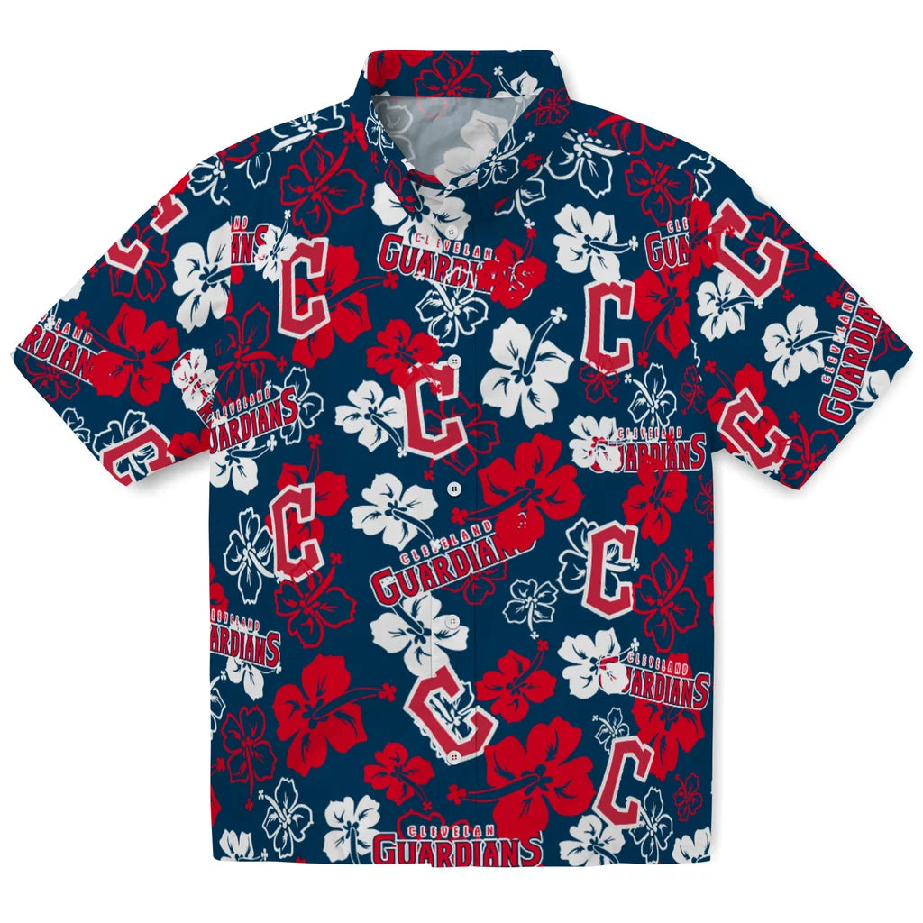 Cleveland Guardians Hibiscus Bloom Hawaiian Shirt – Moonbestprint