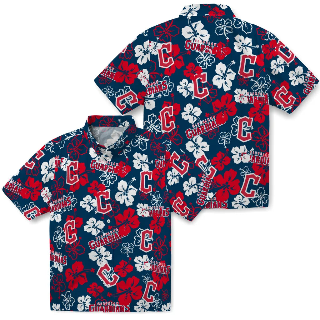 Cleveland Guardians Hibiscus Bloom Hawaiian Shirt – Moonbestprint