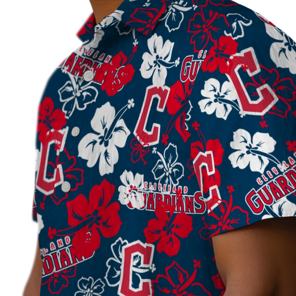 Cleveland Guardians Hibiscus Bloom Hawaiian Shirt – Moonbestprint