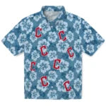 Cleveland Guardians Hawaiian Shirt - Hibiscus Cluster | Moonbestprint