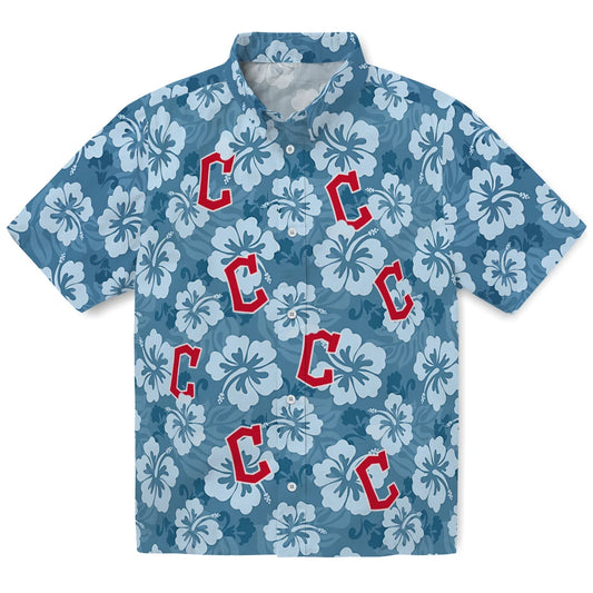 Cleveland Guardians Hawaiian Shirt - Hibiscus Cluster | Moonbestprint