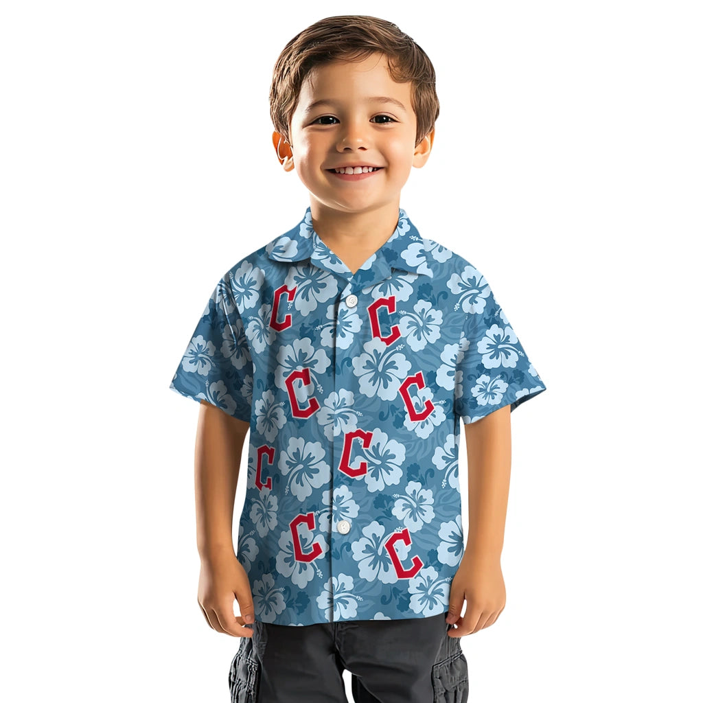 Cleveland Guardians Hawaiian Shirt - Hibiscus Cluster | Moonbestprint