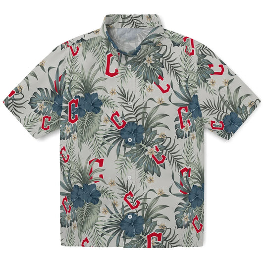 Cleveland Guardians Hawaiian Shirt - Hibiscus Designs | Moonbestprint