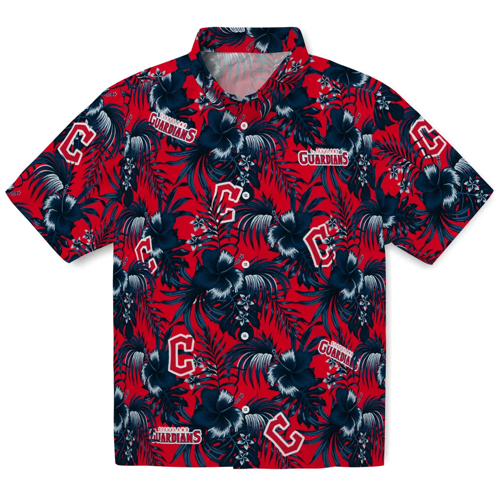 Cleveland Guardians Hawaiian Shirt - Hibiscus Exotic | Moonbestprint