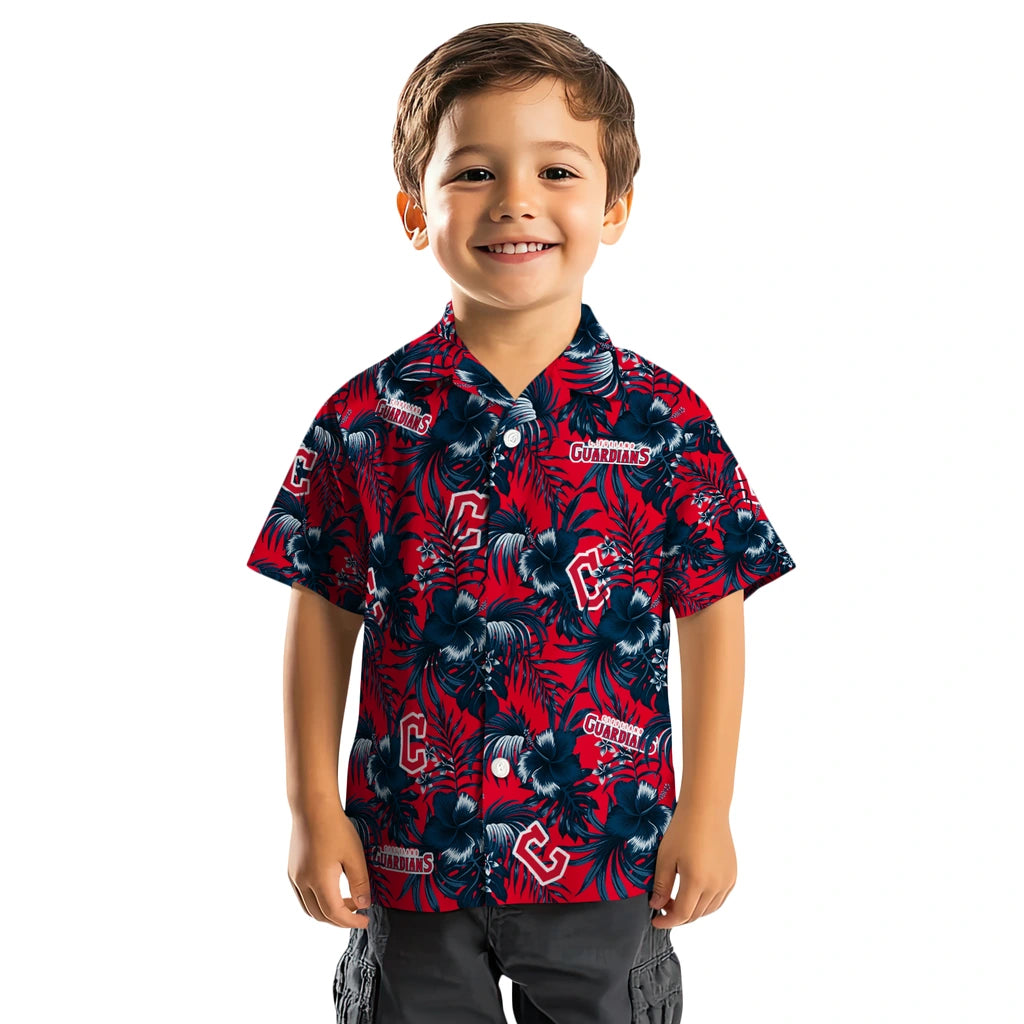 Cleveland Guardians Hawaiian Shirt - Hibiscus Exotic | Moonbestprint