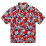 Cleveland Guardians Hawaiian Shirt - Hibiscus Fiesta | Moonbestprint