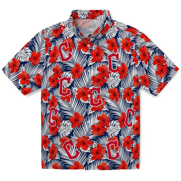 Cleveland Guardians Hawaiian Shirt - Hibiscus Fiesta | Moonbestprint