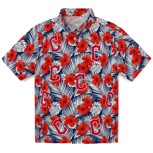 Cleveland Guardians Hawaiian Shirt - Hibiscus Fiesta | Moonbestprint