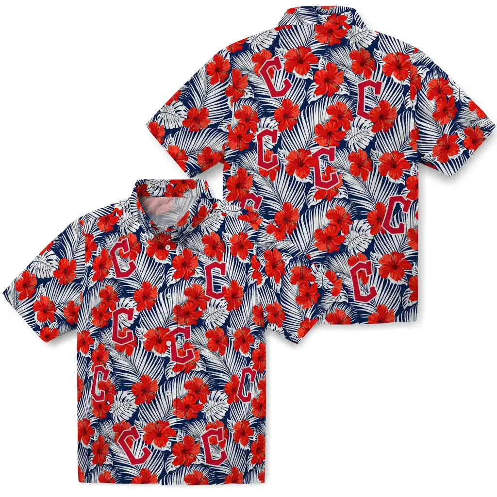 Cleveland Guardians Hawaiian Shirt - Hibiscus Fiesta | Moonbestprint