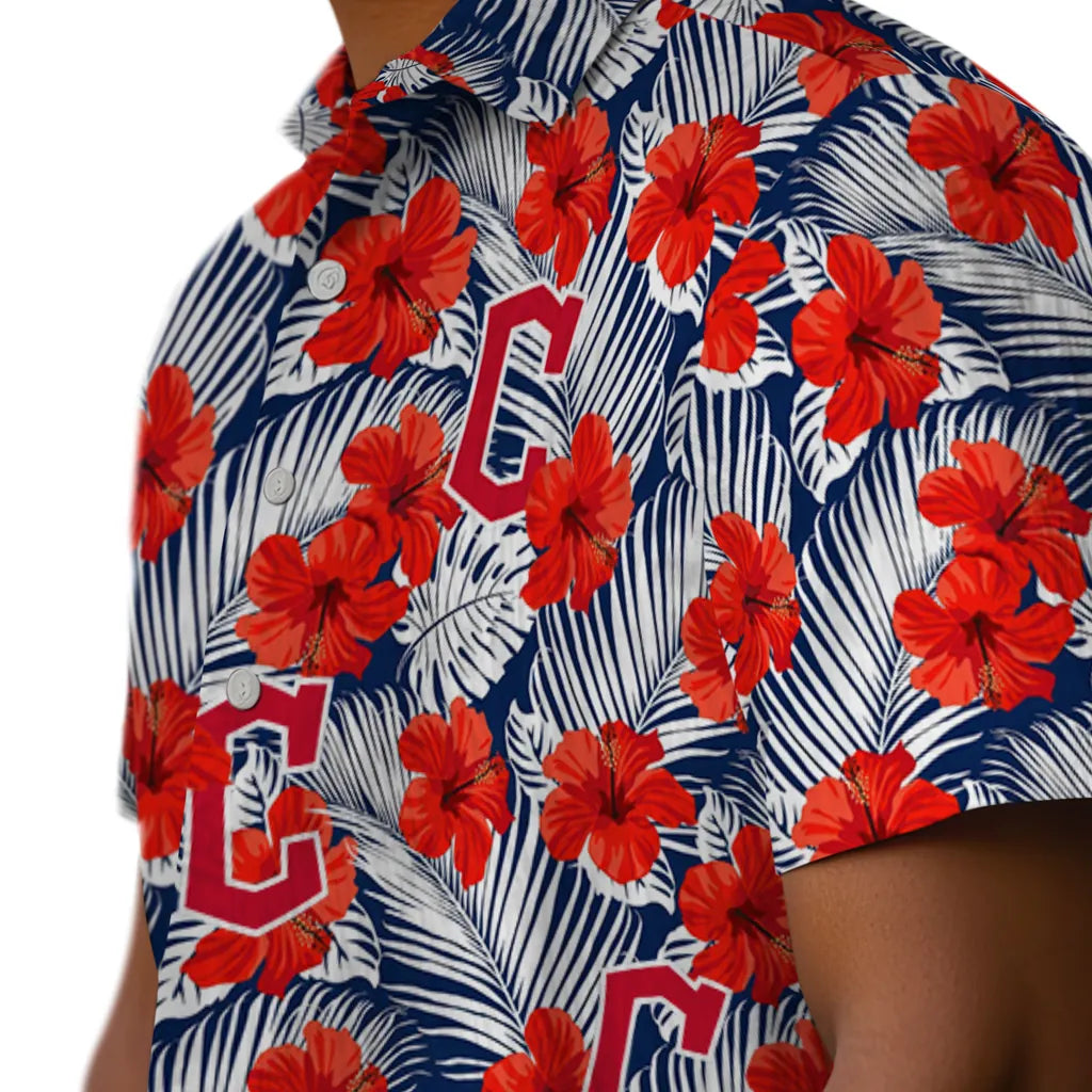 Cleveland Guardians Hawaiian Shirt - Hibiscus Fiesta | Moonbestprint