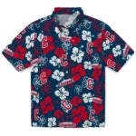 Cleveland Guardians Hawaiian Shirt - Hibiscus Flower Design | Moonbestprint