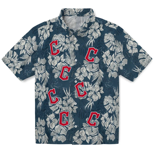 Cleveland Guardians Hawaiian Shirt - Hibiscus Flowers | Moonbestprint