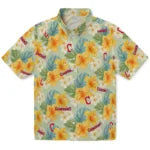 Cleveland Guardians Hawaiian Shirt - Hibiscus Mood | Moonbestprint