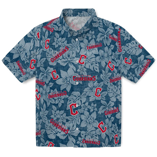 Cleveland Guardians Hawaiian Shirt - Hibiscus Oasis | Moonbestprint