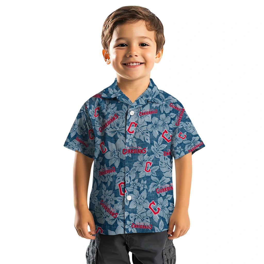 Cleveland Guardians Hawaiian Shirt - Hibiscus Oasis | Moonbestprint