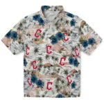 Cleveland Guardians Hawaiian Shirt - Hibiscus Seaside | Moonbestprint