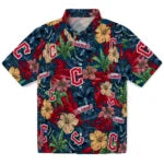 Cleveland Guardians Hawaiian Shirt - Hibiscus Tiki Jungle | Moonbestprint