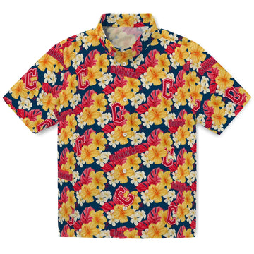 Cleveland Guardians Hawaiian Shirt - Hibiscus Tropics | Moonbestprint