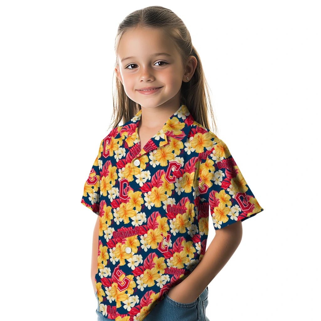 Cleveland Guardians Hawaiian Shirt - Hibiscus Tropics | Moonbestprint