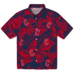 Cleveland Guardians Hawaiian Shirt - Monstera Layer | Moonbestprint