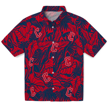 Cleveland Guardians Hawaiian Shirt - Monstera Layer | Moonbestprint