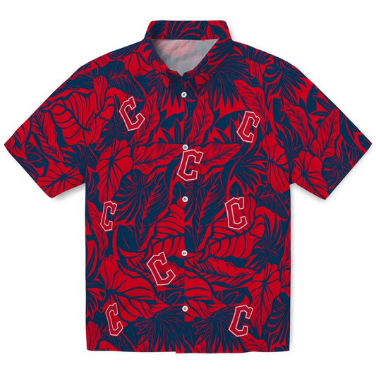 Cleveland Guardians Hawaiian Shirt - Monstera Layer | Moonbestprint