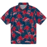 Cleveland Guardians Hawaiian Shirt - Palm Tree Motif | Moonbestprint