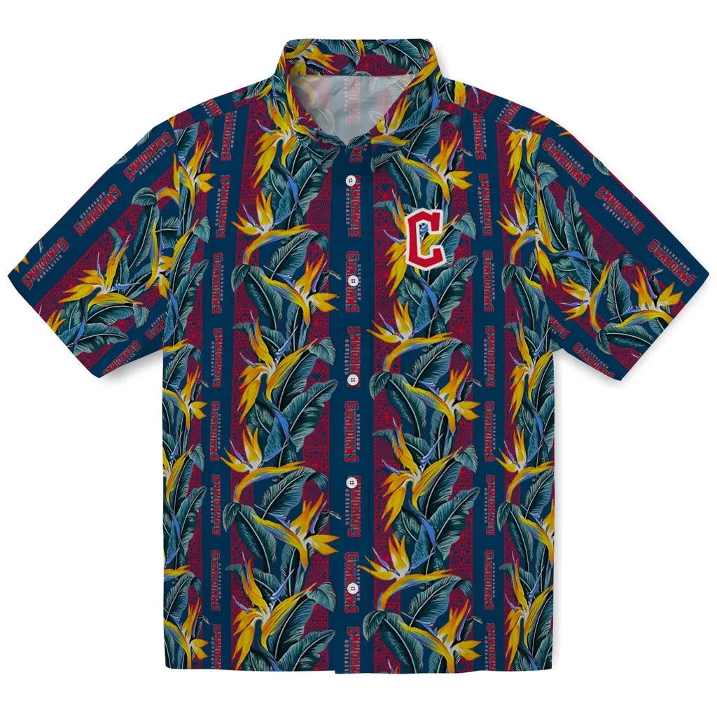 Cleveland Guardians Hawaiian Shirt - Paradise Vines | Moonbestprint