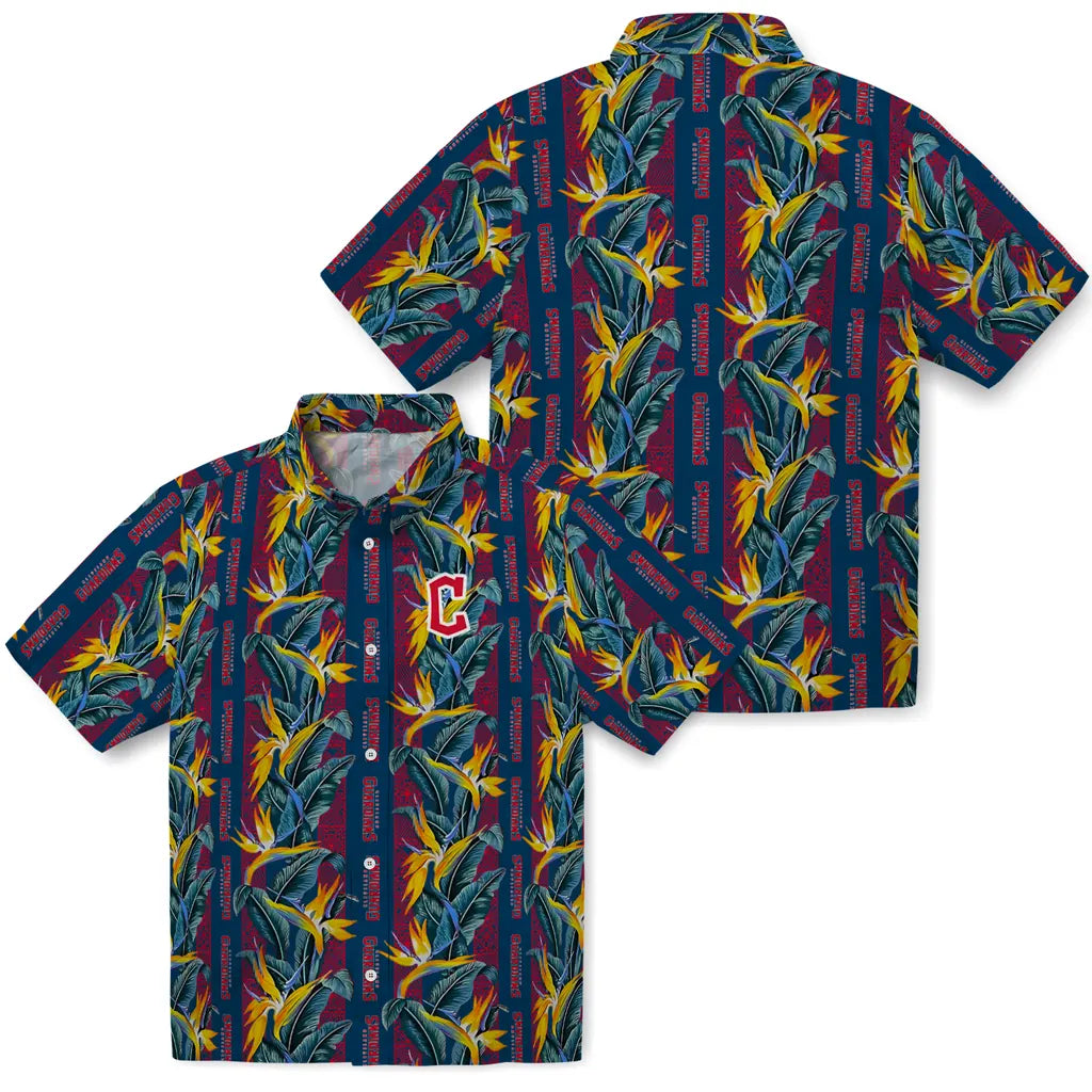Cleveland Guardians Hawaiian Shirt - Paradise Vines | Moonbestprint