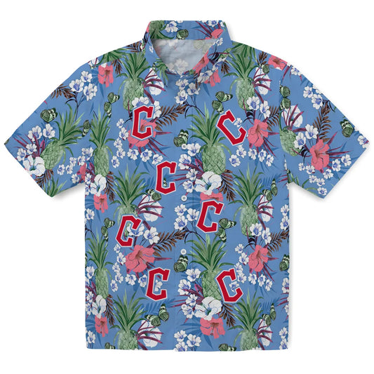 Cleveland Guardians Hawaiian Shirt - Pineapple Bouquet | Moonbestprint
