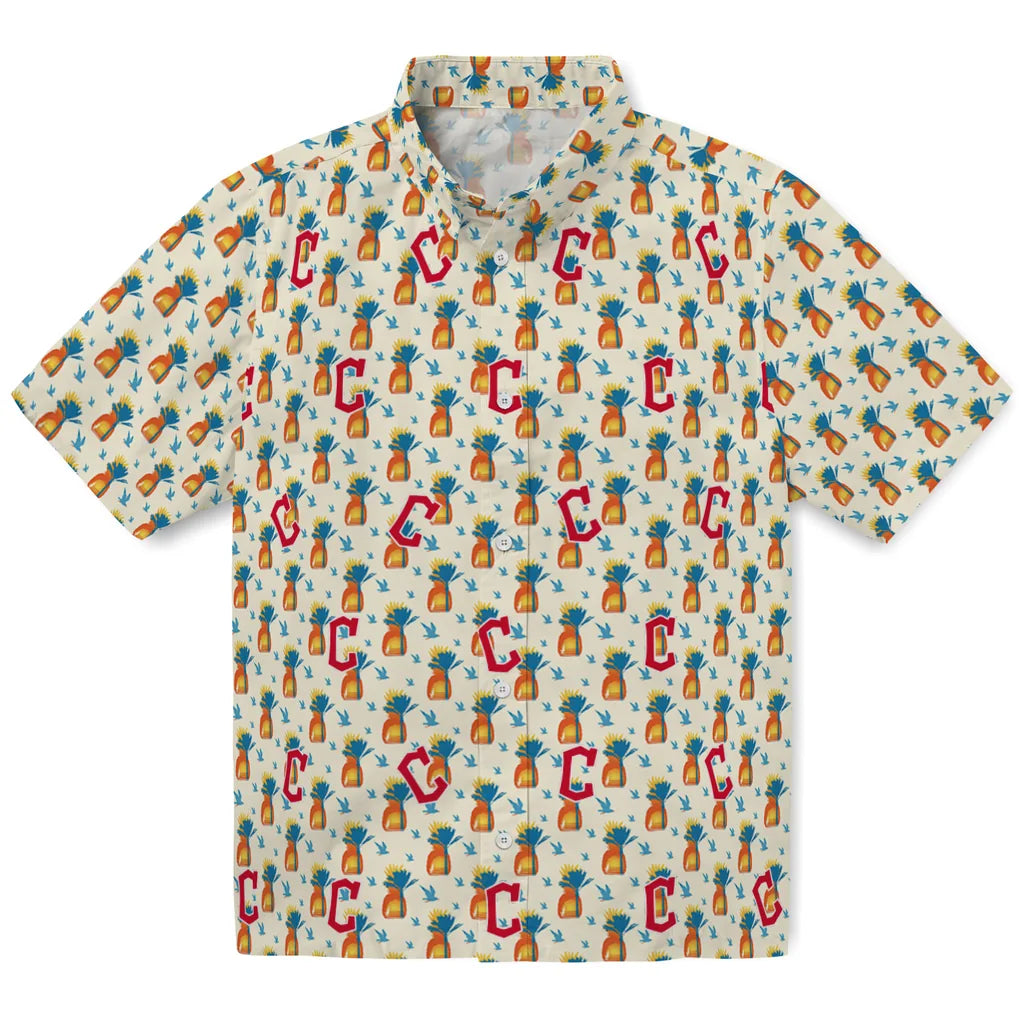 Cleveland Guardians Hawaiian Shirt - Pineapple Delight | Moonbestprint