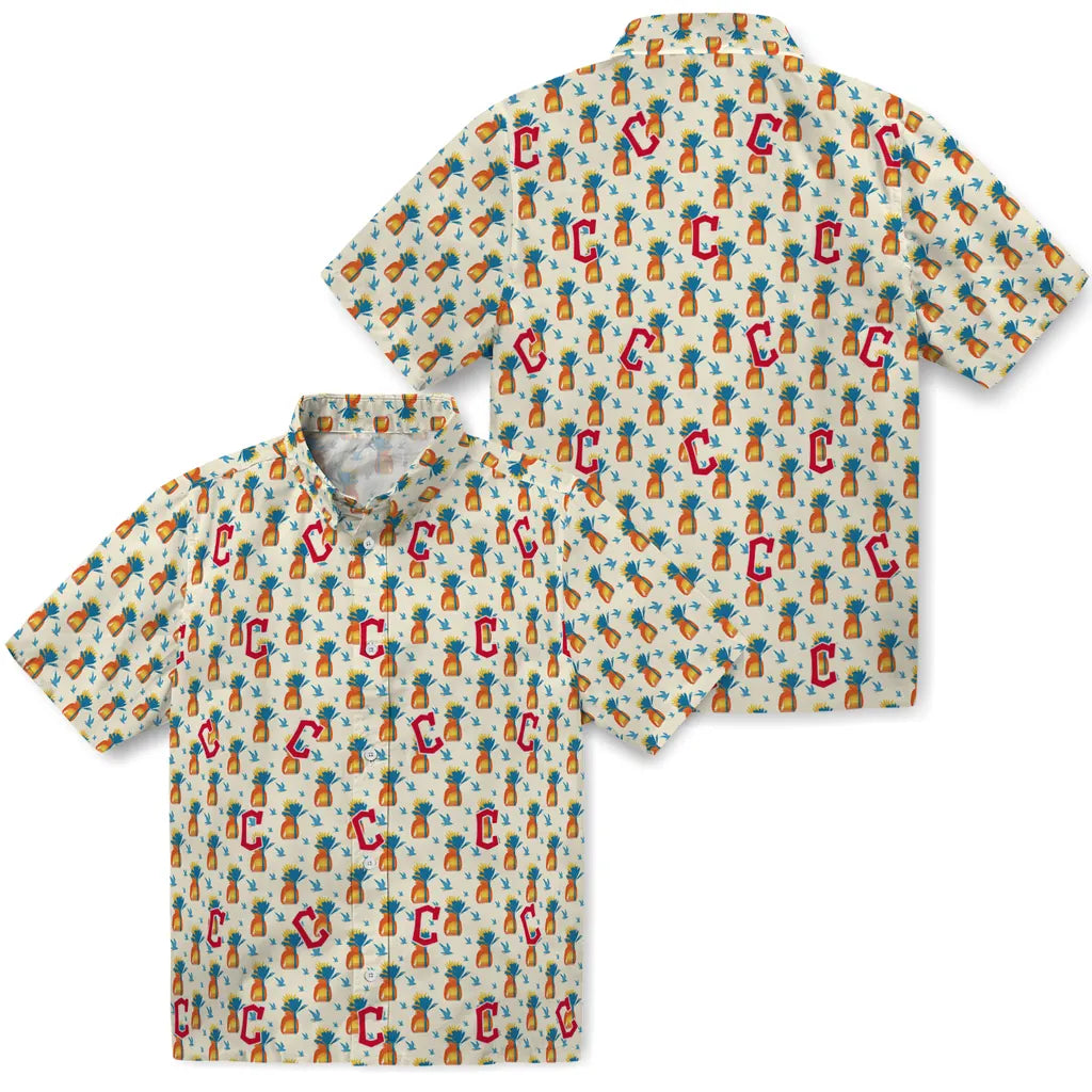 Cleveland Guardians Hawaiian Shirt - Pineapple Delight | Moonbestprint