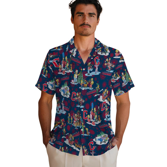 Cleveland Guardians Hawaiian Shirt - Simpsons Christmas | Moonbestprint