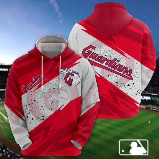 Cleveland Guardians MLB All Over Print Hoodie -Moonbestprint