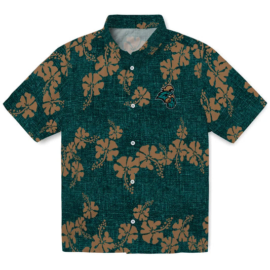 Coastal Carolina Chanticleers Hawaiian Shirt - 50th State Flower | Moonbestprint
