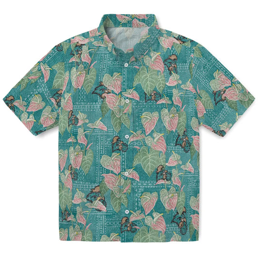 Coastal Carolina Chanticleers Hawaiian Shirt - Anthurium Overlay | Moonbestprint
