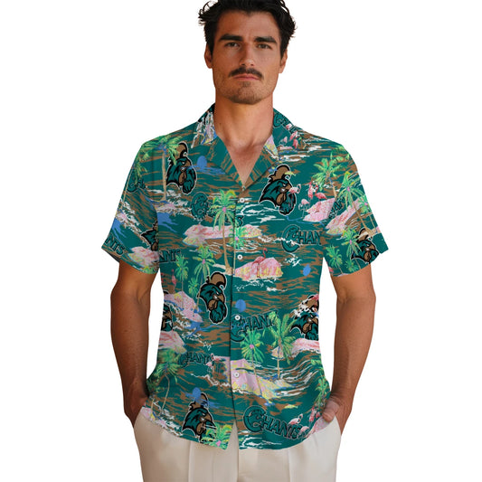 Coastal Carolina Chanticleers Flamingo Retreat 2026 Hawaiian Shirt – Moonbestprint