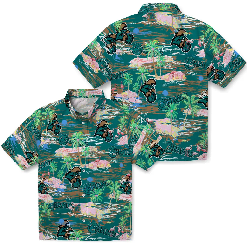 Coastal Carolina Chanticleers Flamingo Retreat 2026 Hawaiian Shirt – Moonbestprint
