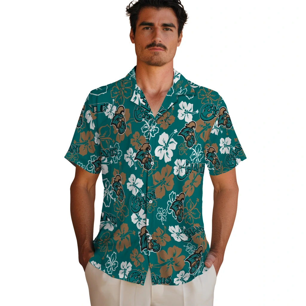 Coastal Carolina Chanticleers Hibiscus Bloom Hawaiian Shirt – Moonbestprint