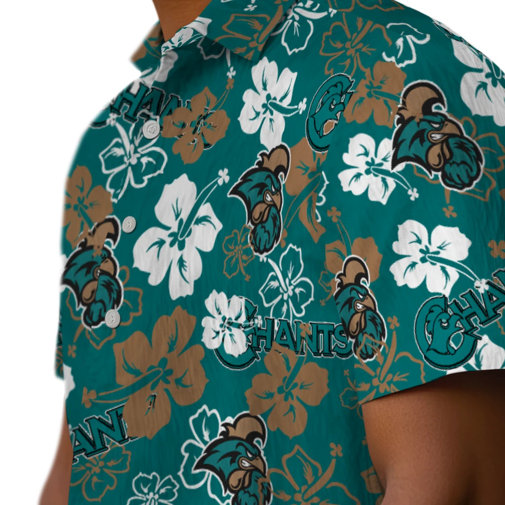 Coastal Carolina Chanticleers Hibiscus Bloom Hawaiian Shirt – Moonbestprint