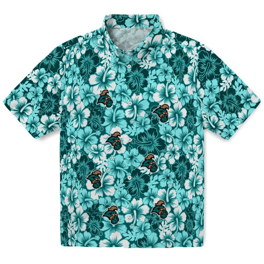 Coastal Carolina Chanticleers Hawaiian Shirt - Hibiscus Blooms | Moonbestprint