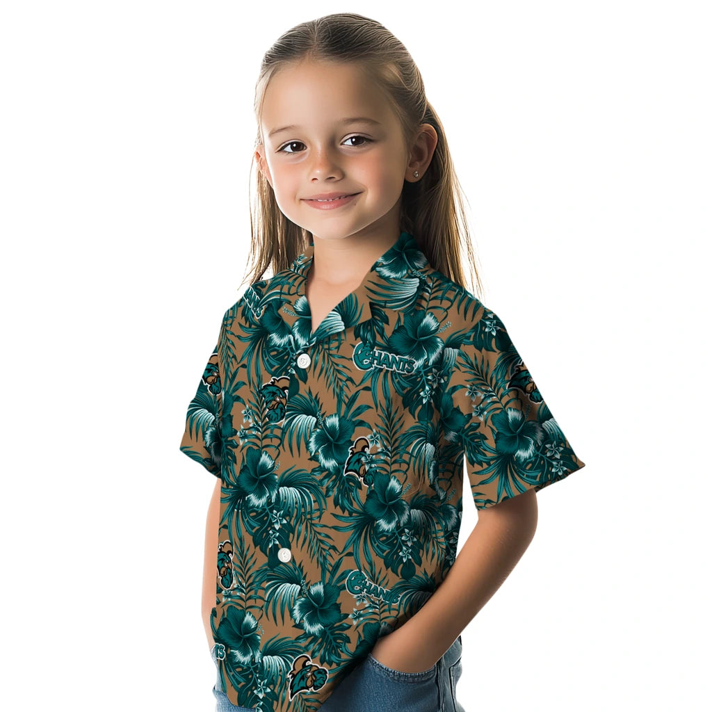 Coastal Carolina Chanticleers Hawaiian Shirt - Hibiscus Exotic | Moonbestprint