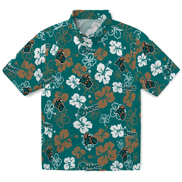 Coastal Carolina Chanticleers Hawaiian Shirt - Hibiscus Flower Design | Moonbestprint