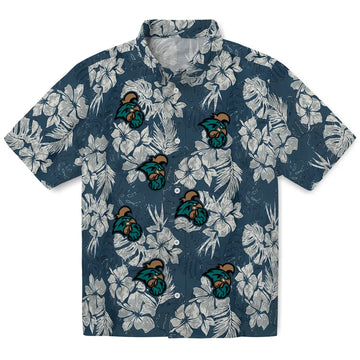 Coastal Carolina Chanticleers Hawaiian Shirt - Hibiscus Flowers | Moonbestprint