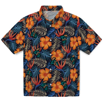 Coastal Carolina Chanticleers Hawaiian Shirt - Hibiscus Foliage | Moonbestprint
