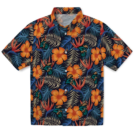 Coastal Carolina Chanticleers Hawaiian Shirt - Hibiscus Foliage | Moonbestprint